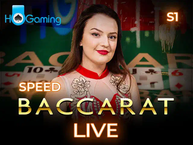 S1 Speed Baccarat - ¡Baccarat rápido 1win con crupier real!